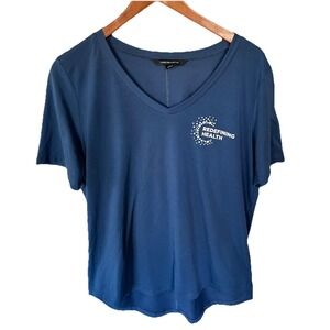 Women's Mercer + Mettle Health Short Sleeve Breathable Navy Blue T-shirt Size L